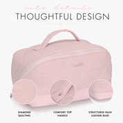 Quilted Makeup Bag Organizer – Structured Base – Hynes Eagle