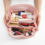 Quilted Makeup Bag Organizer – Structured Base – Hynes Eagle