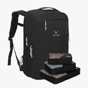 Evolution 40L Carry On Backpack x PackPal Cube Set-Black