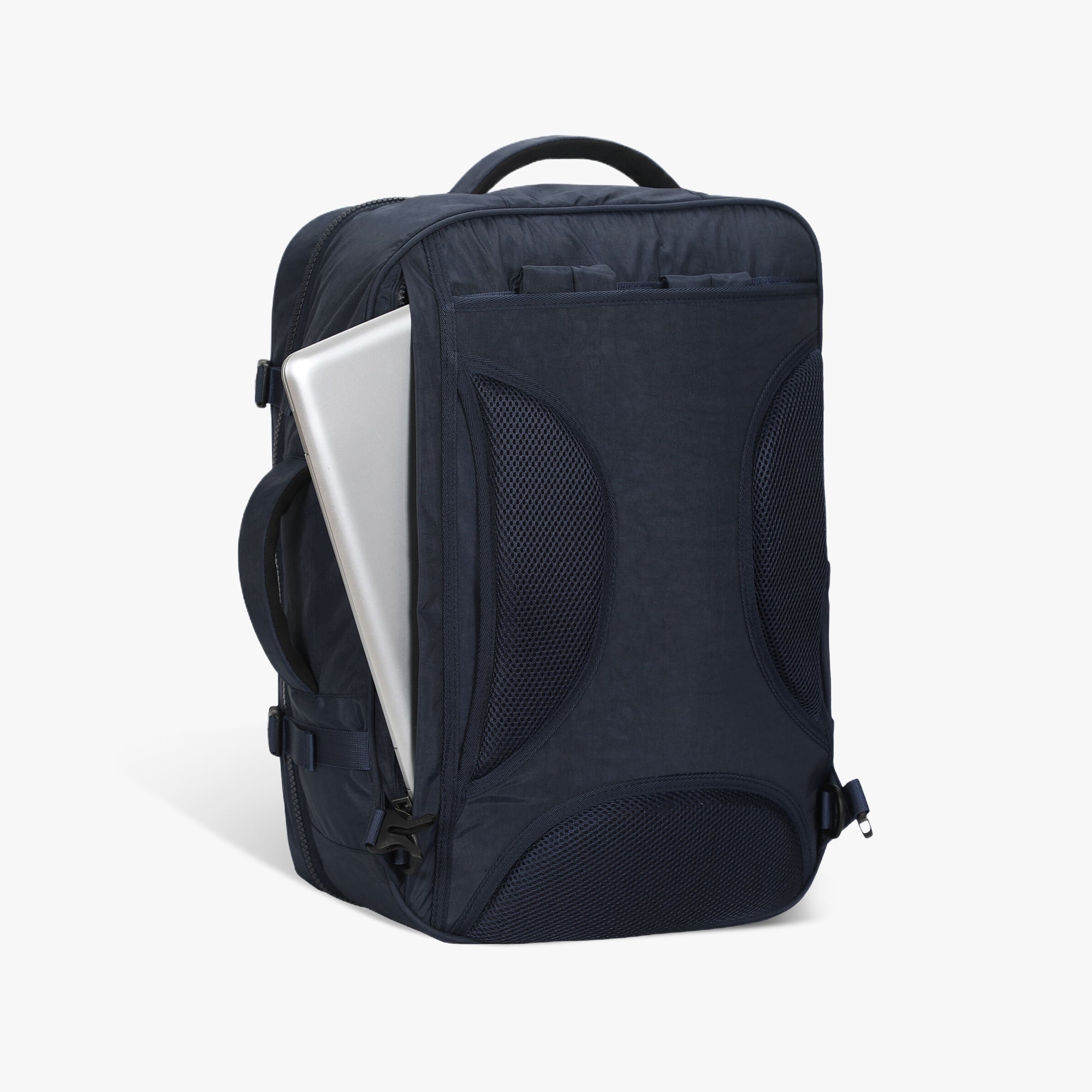 Voyager 44L Expandable Travel Backpack-Navy