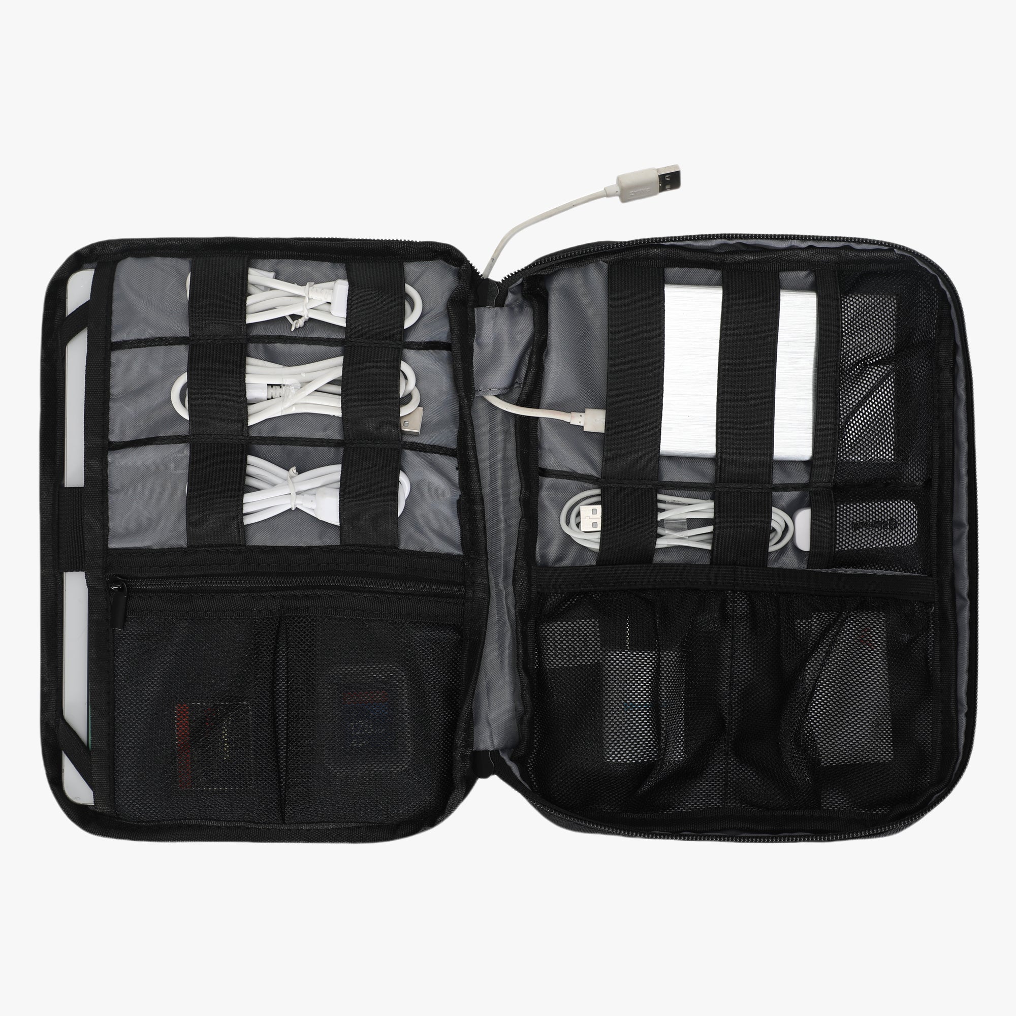 Cable Organizer With Strap 10.5 inch Black