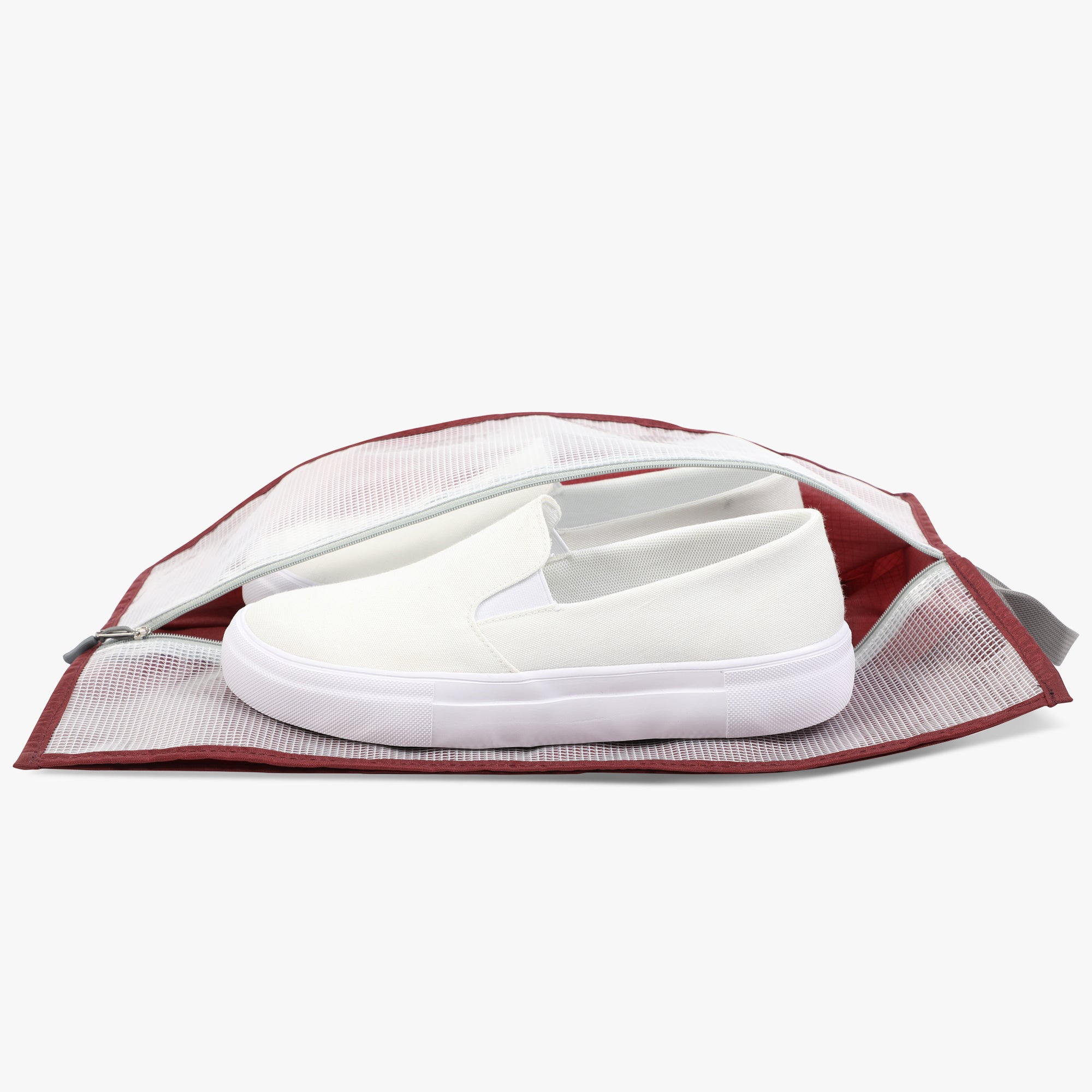 3-Piece Travel Shoe Organizer Set-Red