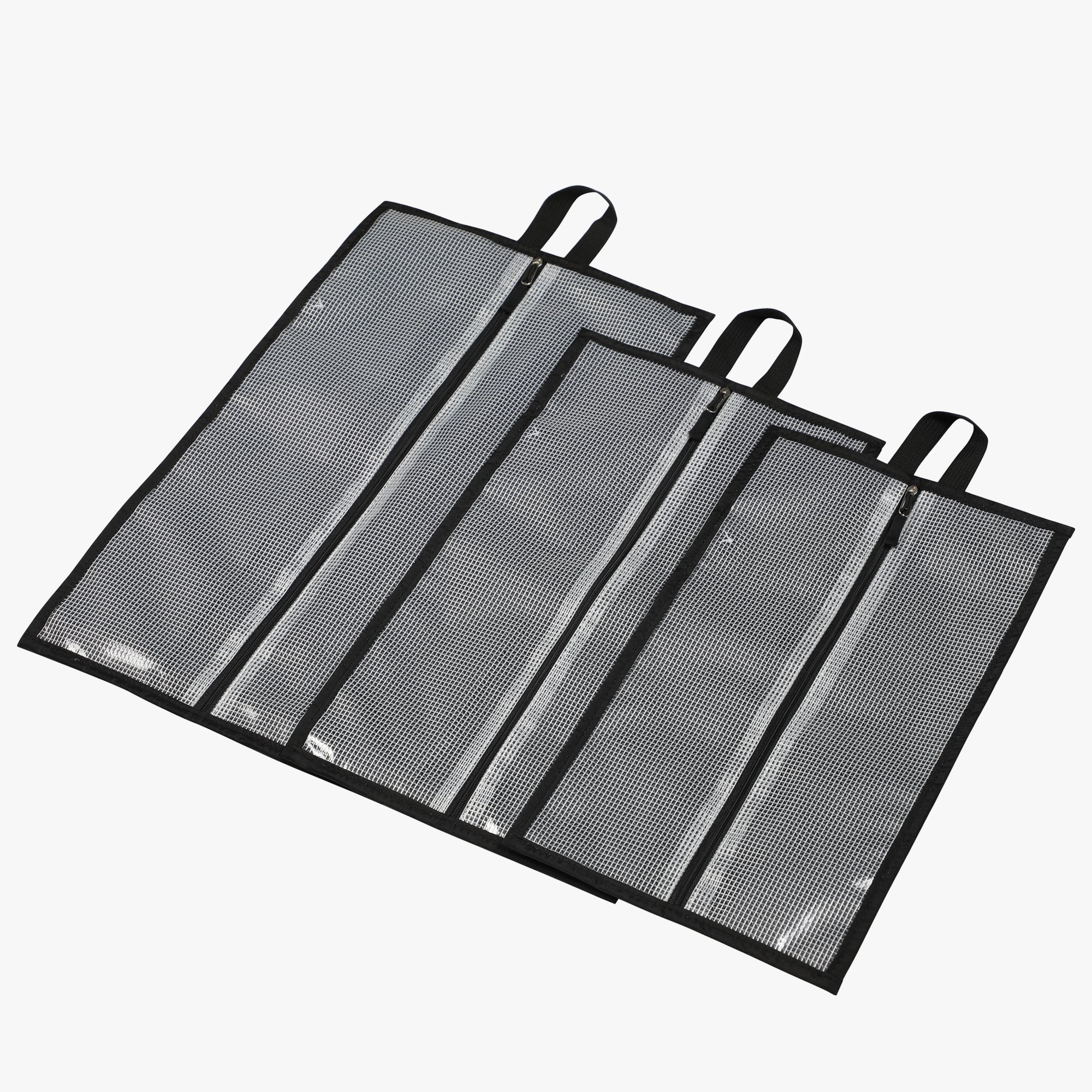 3-Piece Travel Shoe Organizer Set-Black