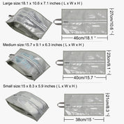 3-Piece Travel Shoe Organizer Set-Grey