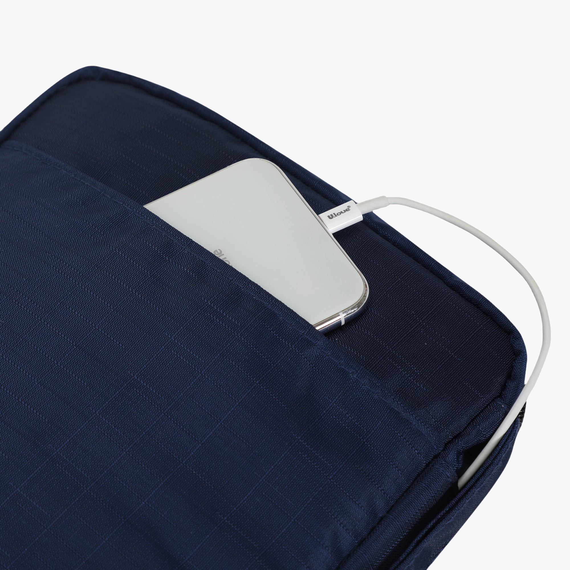 Cable Organizer With Strap 10.5 inch Navy Blue