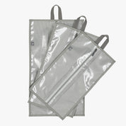 3-Piece Travel Shoe Organizer Set-Grey