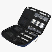 Cable Organizer With Strap 10.5 inch Navy Blue