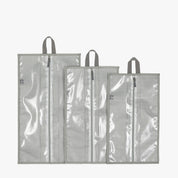 3-Piece Travel Shoe Organizer Set-Grey