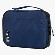 Cable Organizer With Strap 10.5 inch Navy Blue