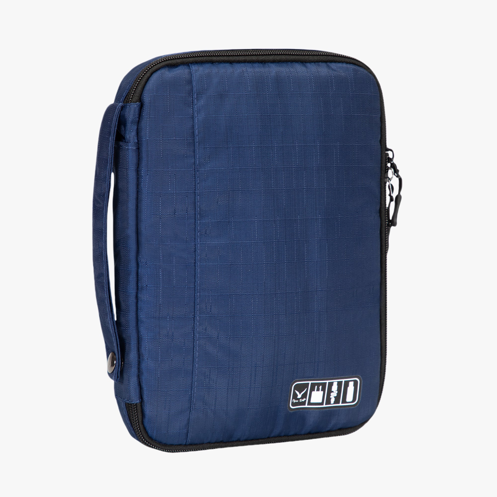 Cable Organizer With Strap 7.9 inch Navy Blue