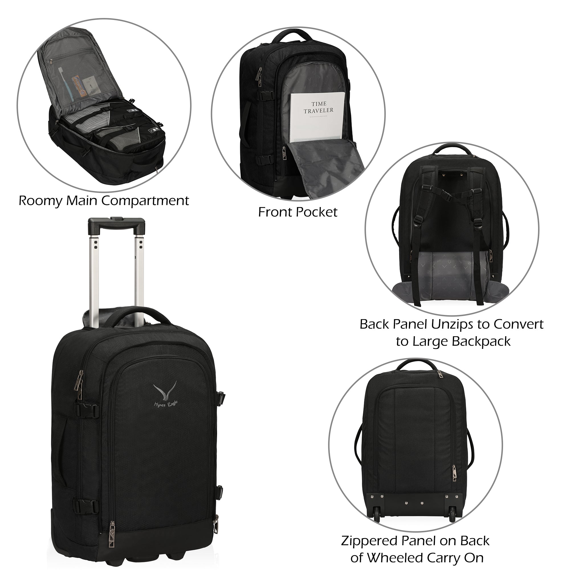 Expedition 63L 2-in-1 Rolling Backpack + PackPal Cube Set