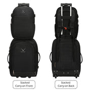 4 in 1 Luggage Set, 22" Trolley Backpack + 20L Daypack + 3-Piece Packing Cube Set + Fanny Pack