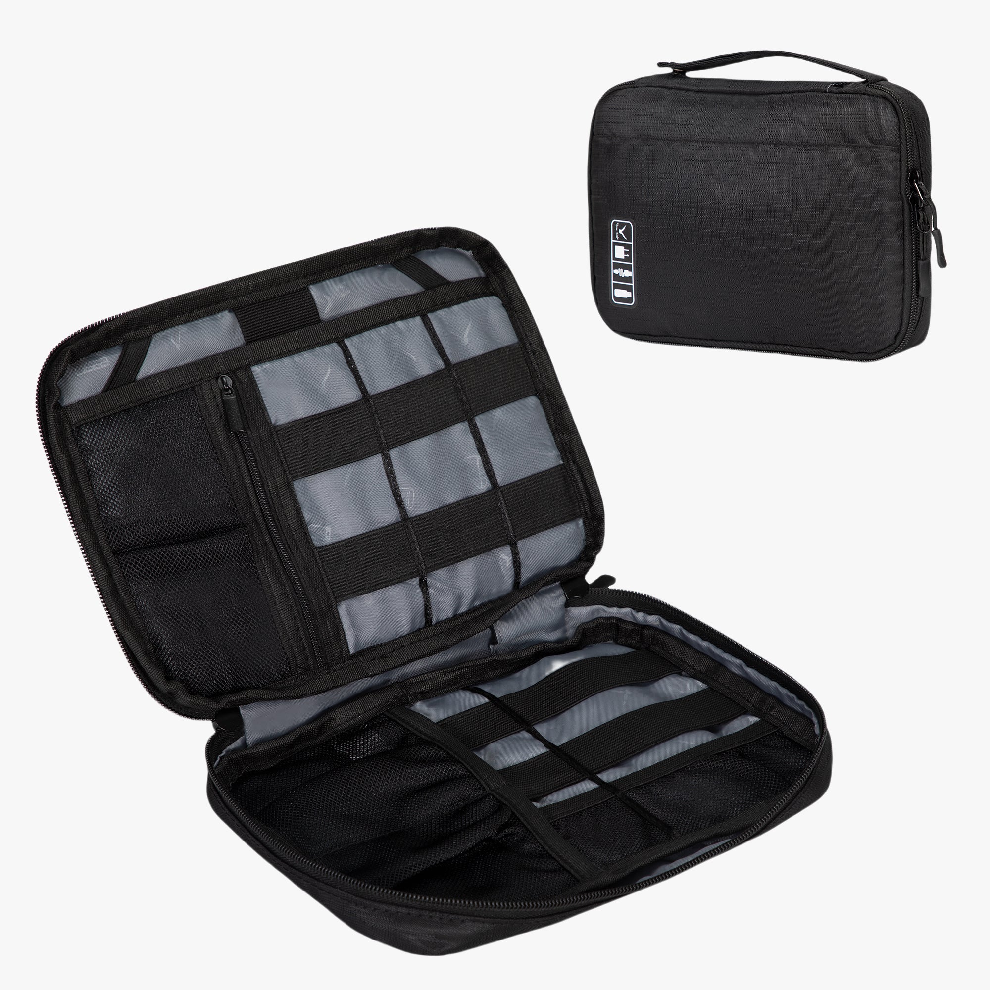 Cable Organizer With Strap 7.9 inch Black