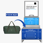 35L Packable Travel Duffel-Oliver Green