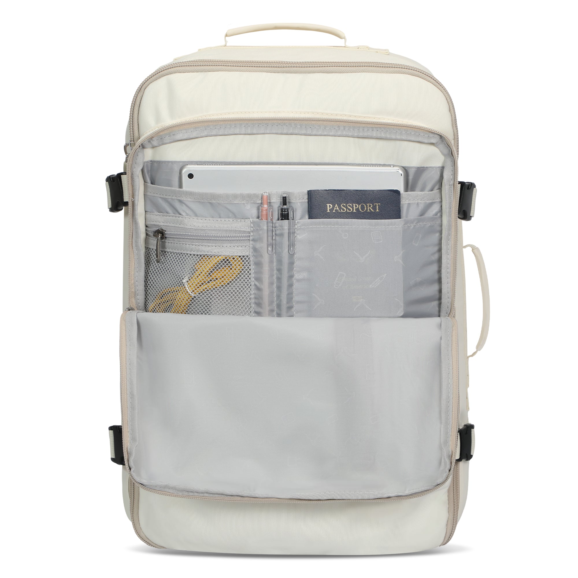 Compass 38L Carry On Backpack+ Wristlet Bag