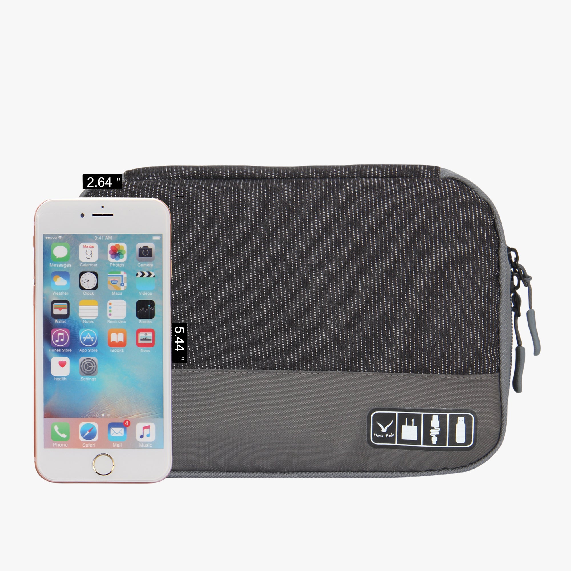 Cable Organizer Case-Black Grey