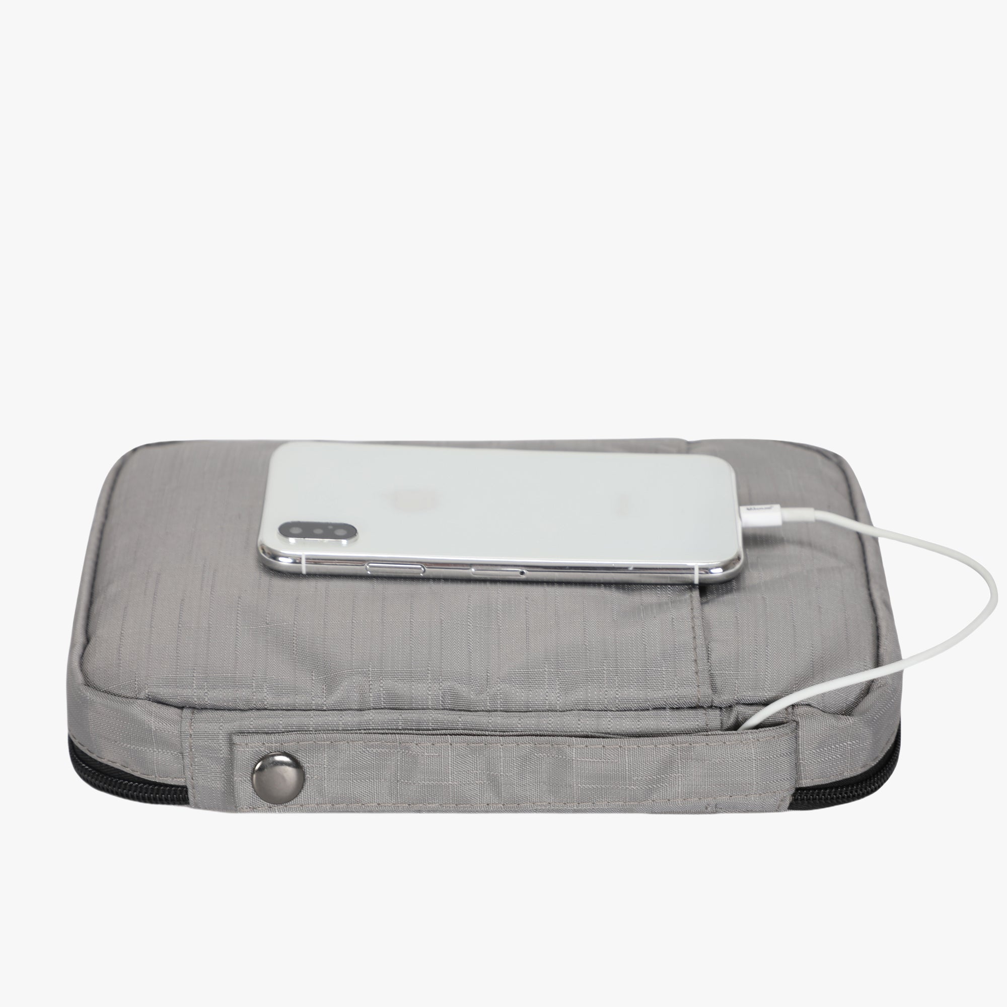 Cable Organizer With Strap 7.9 inch Grey