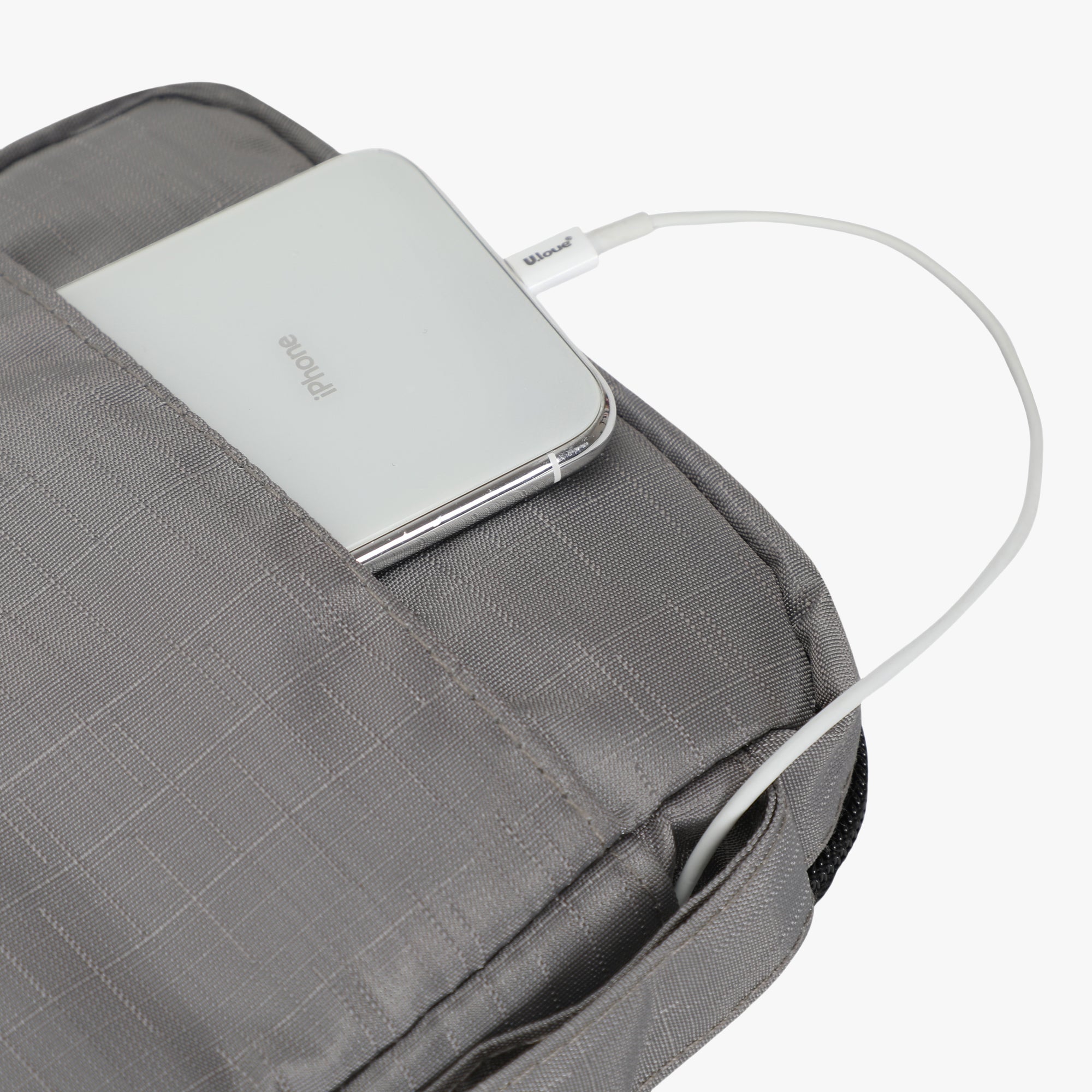Cable Organizer With Strap 7.9 inch Grey
