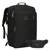 Compass 38L Carry On Luggage Backpack + Fanny Pack