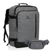 Compass 38L Carry On Luggage Backpack + Fanny Pack