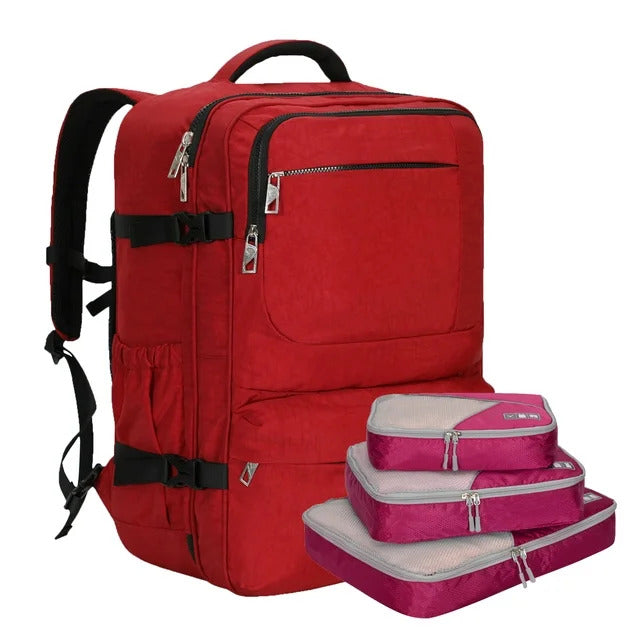 Voyager 44L Expandable Travel Backpack x PackPal Cube Set