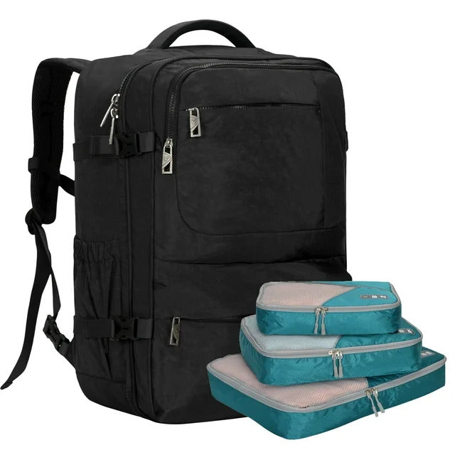 Voyager 44L Expandable Travel Backpack x PackPal Cube Set