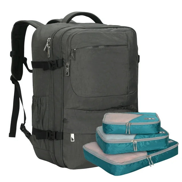 Voyager 44L Expandable Travel Backpack x PackPal Cube Set