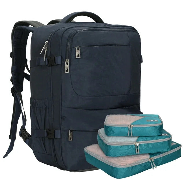 Voyager 44L Expandable Travel Backpack x PackPal Cube Set
