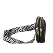 Hynes Eagle Compact Vegan Leather Crossbody – Convertible Strap Small PU Shoulder Bag