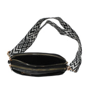 Hynes Eagle Compact Vegan Leather Crossbody – Convertible Strap Small PU Shoulder Bag