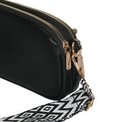 Hynes Eagle Compact Vegan Leather Crossbody – Convertible Strap Small PU Shoulder Bag