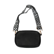 Hynes Eagle Compact Vegan Leather Crossbody – Convertible Strap Small PU Shoulder Bag
