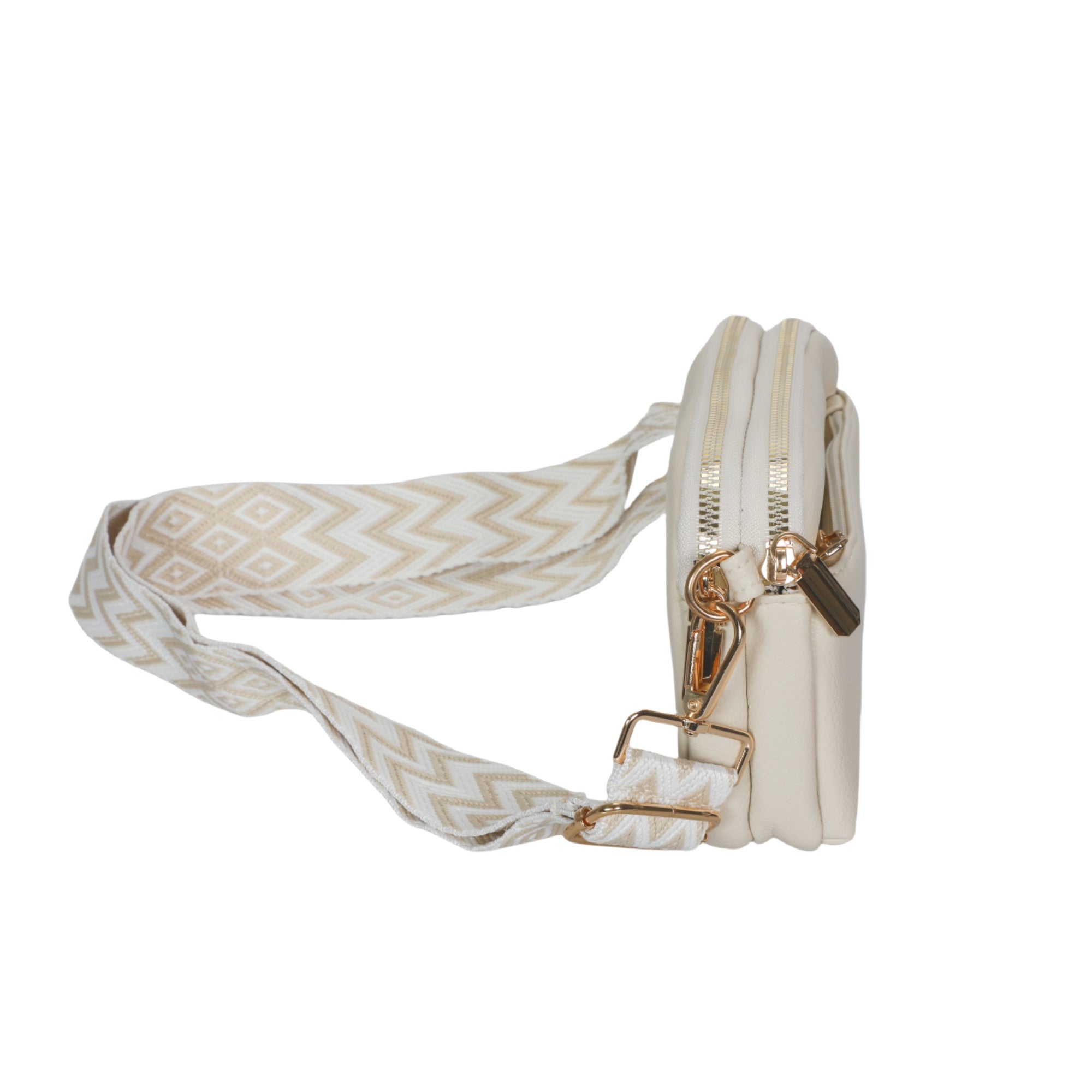 PU Crossbody Bag-Beige
