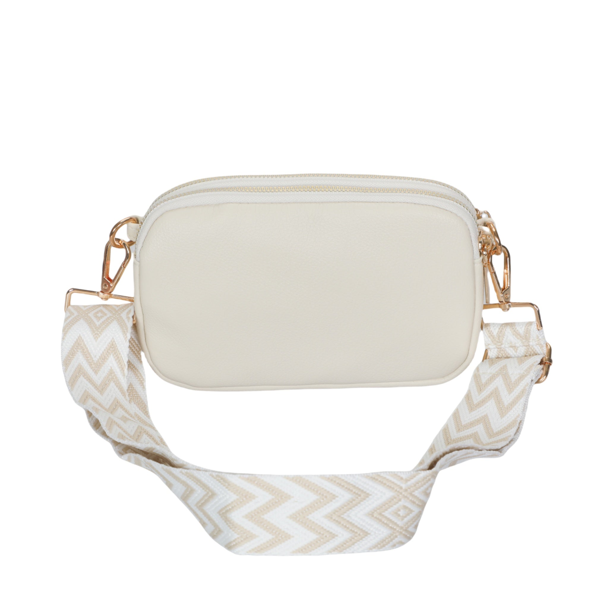 PU Crossbody Bag-Beige