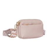 Hynes Eagle Compact Vegan Leather Crossbody – Convertible Strap Small PU Shoulder Bag