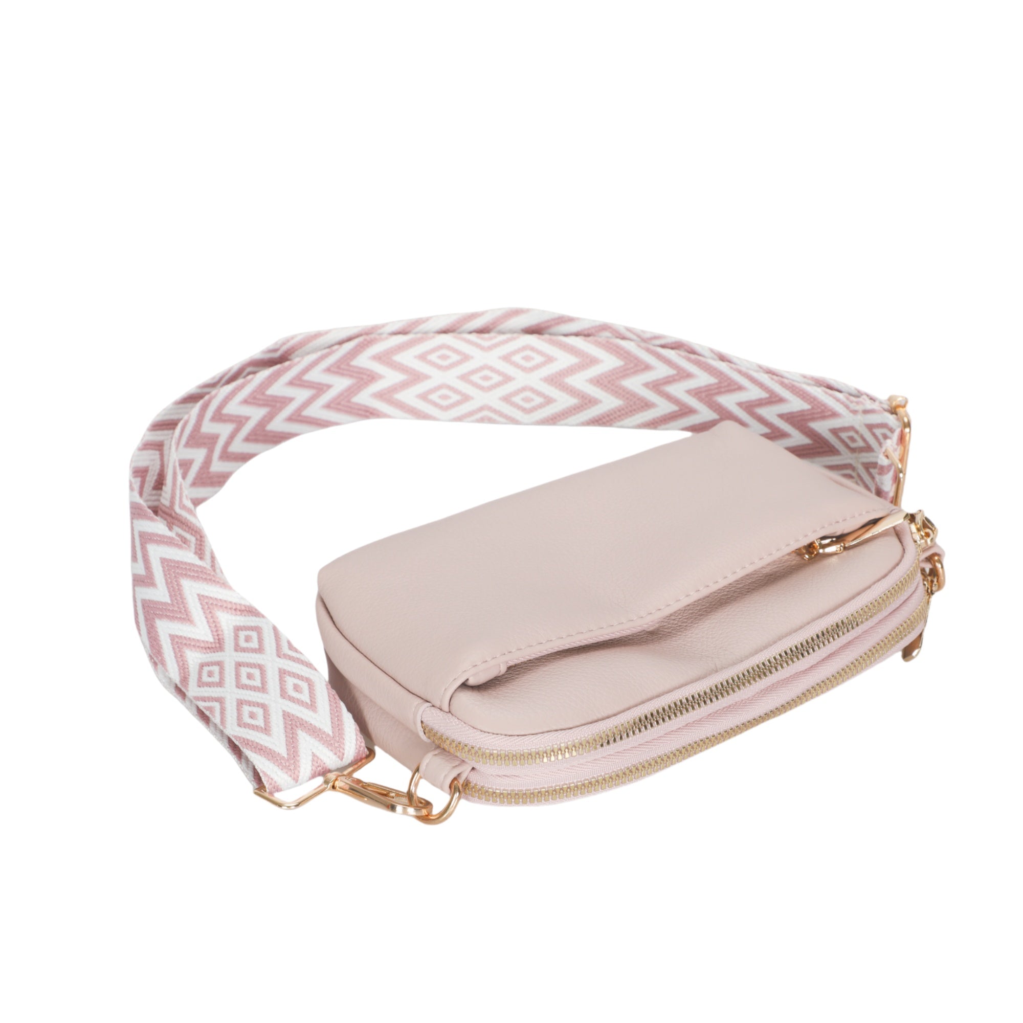 Hynes Eagle Compact Vegan Leather Crossbody – Convertible Strap Small PU Shoulder Bag