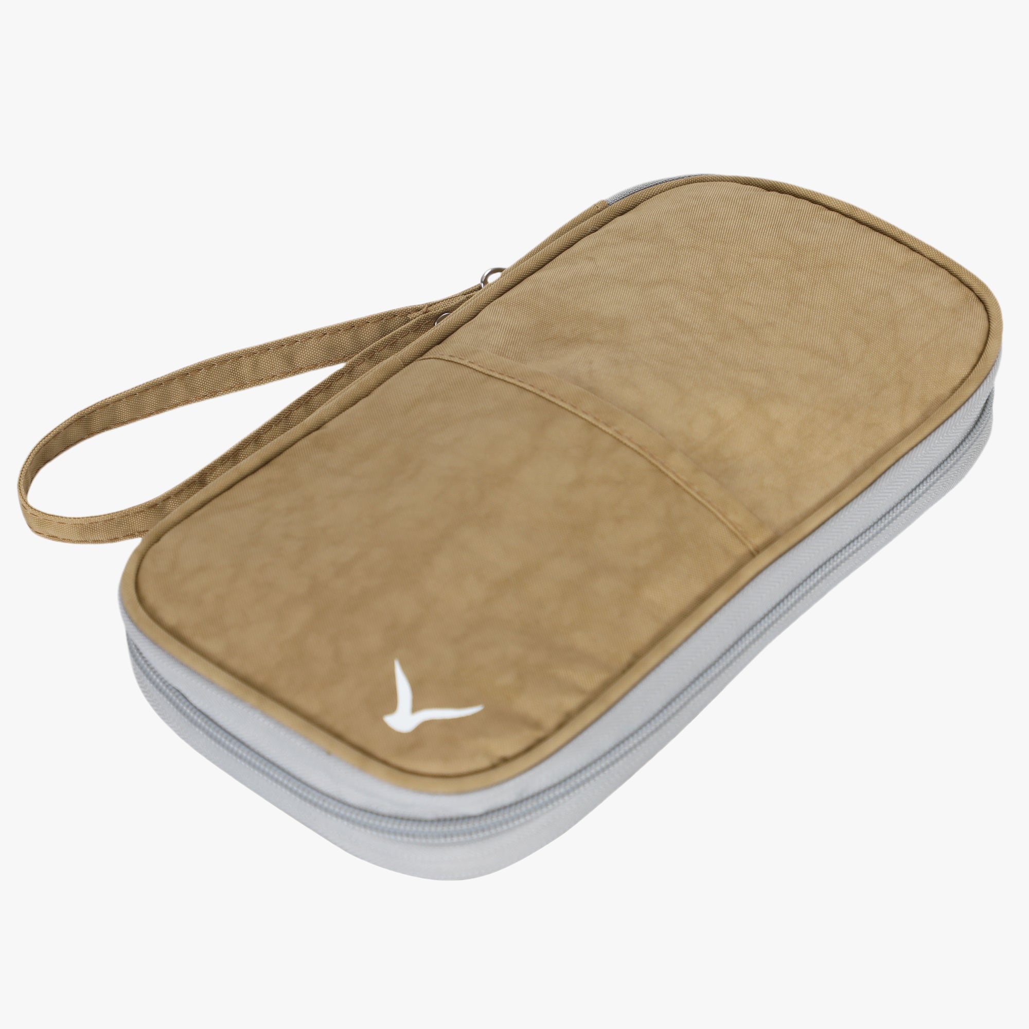 RFID-Blocking Travel Passport Wallet- Khaki