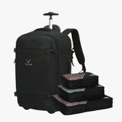 GlidePath 42L Rolling Backpack x PackPal Cube Set-Black