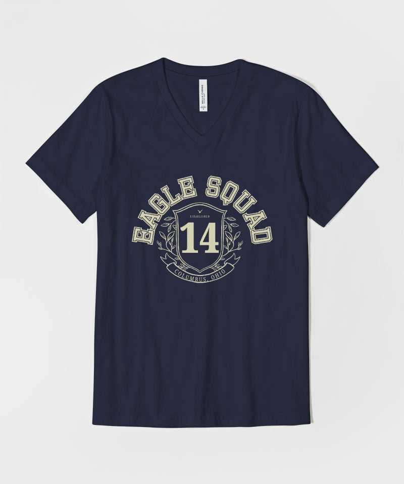 Eagle Squad Unisex Jersey V-Neck Tee | Bella + Canvas