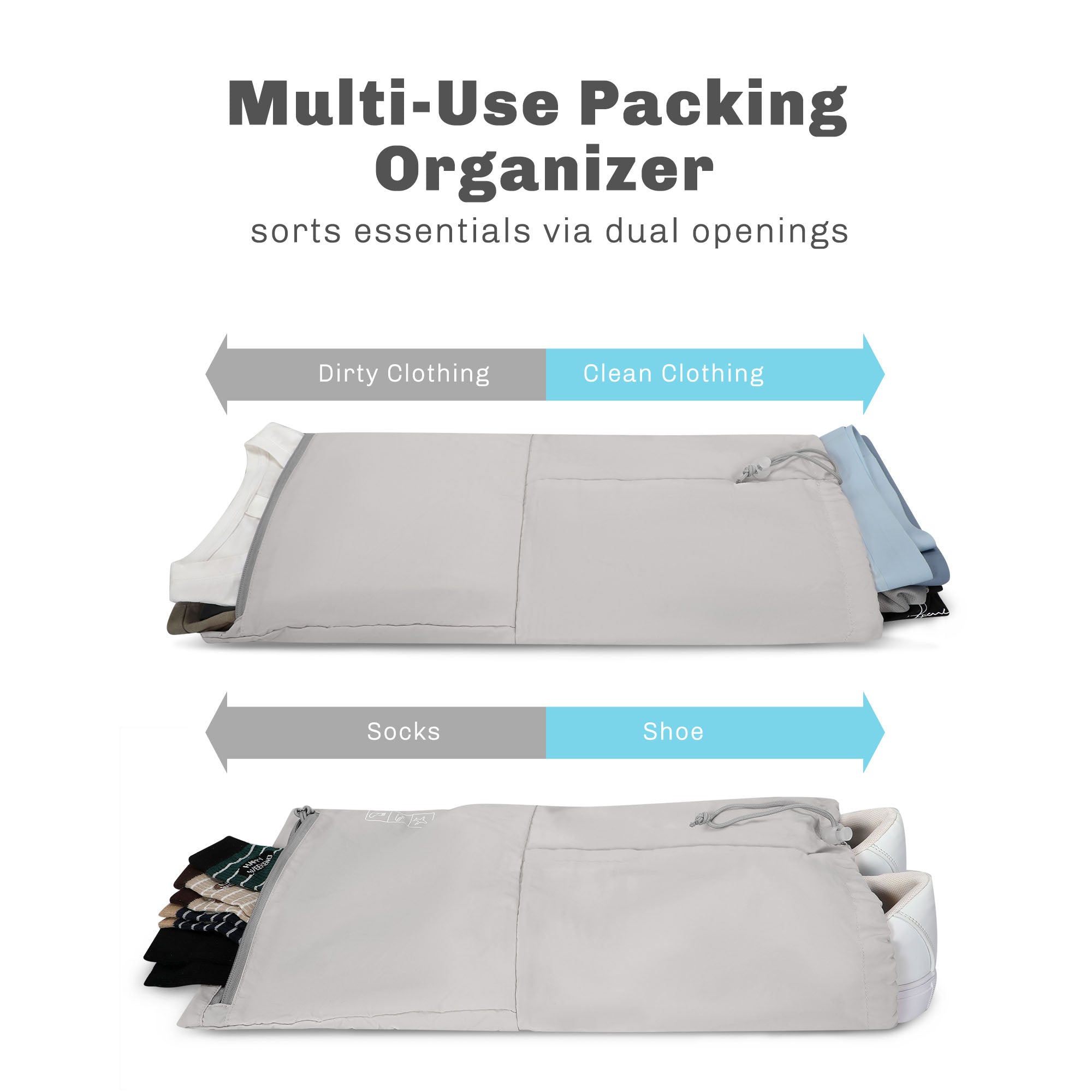 Hynes Eagle 2 Piece/ 4 Piece/ 6 Piece Compression Packing Cube Set – Water-Resistant Luggage Organizers for Travel