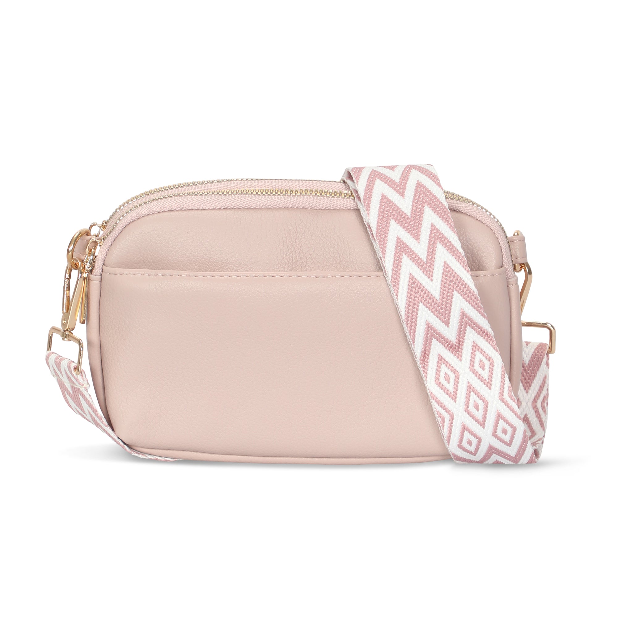 Hynes Eagle Compact Vegan Leather Crossbody – Convertible Strap Small PU Shoulder Bag
