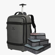 Hynes Eagle 42L Rolling Backpack – 2-Wheel Carry-On Luggage – Converti