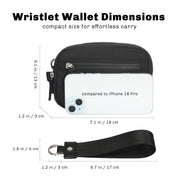 Hynes Eagle Puffer Wristlet Wallet – Compact RFID Phone & Card Holder