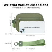 Hynes Eagle Puffer Wristlet Wallet – Compact RFID Phone & Card Holder
