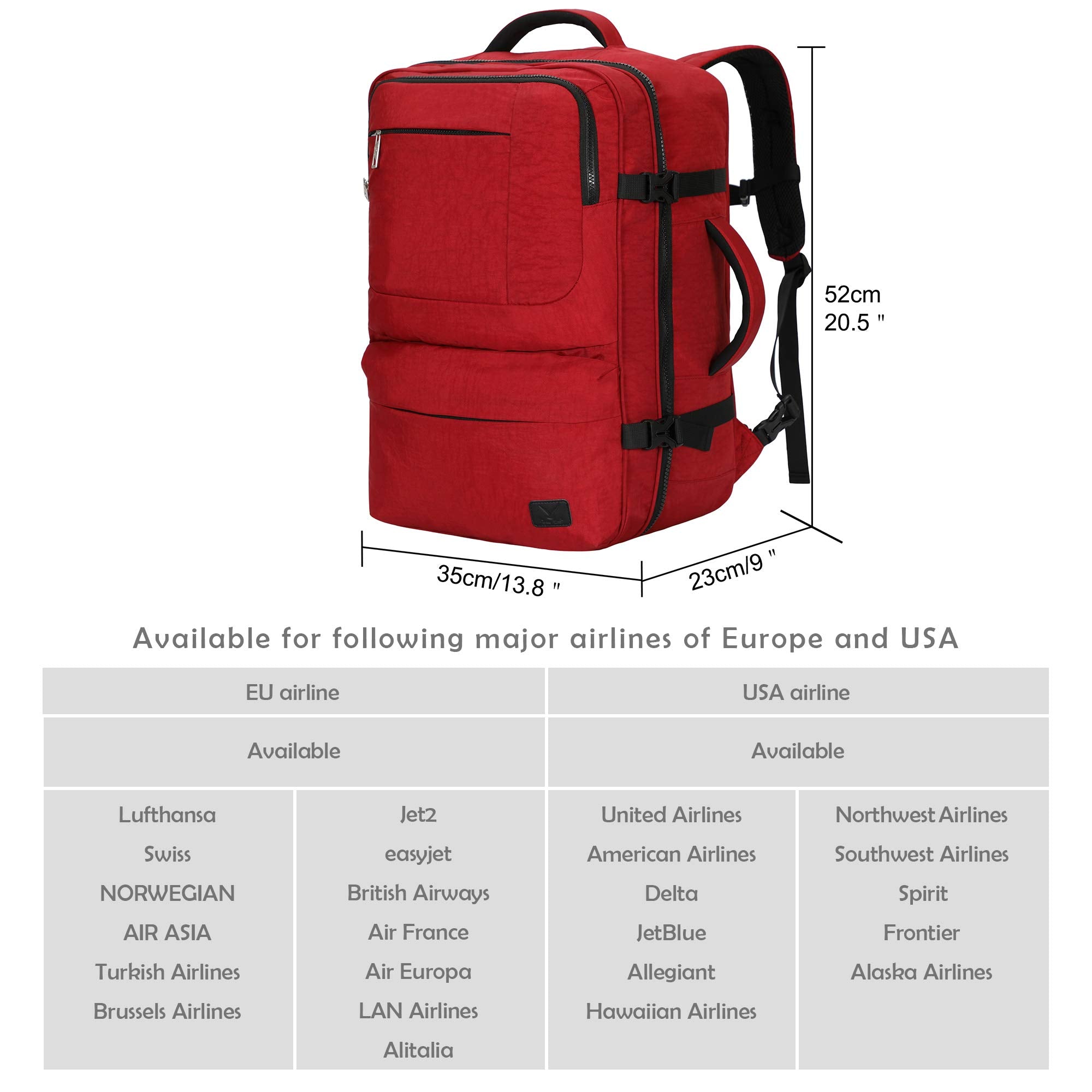 Voyager 44L Expandable Travel Backpack x PackPal Cube Set