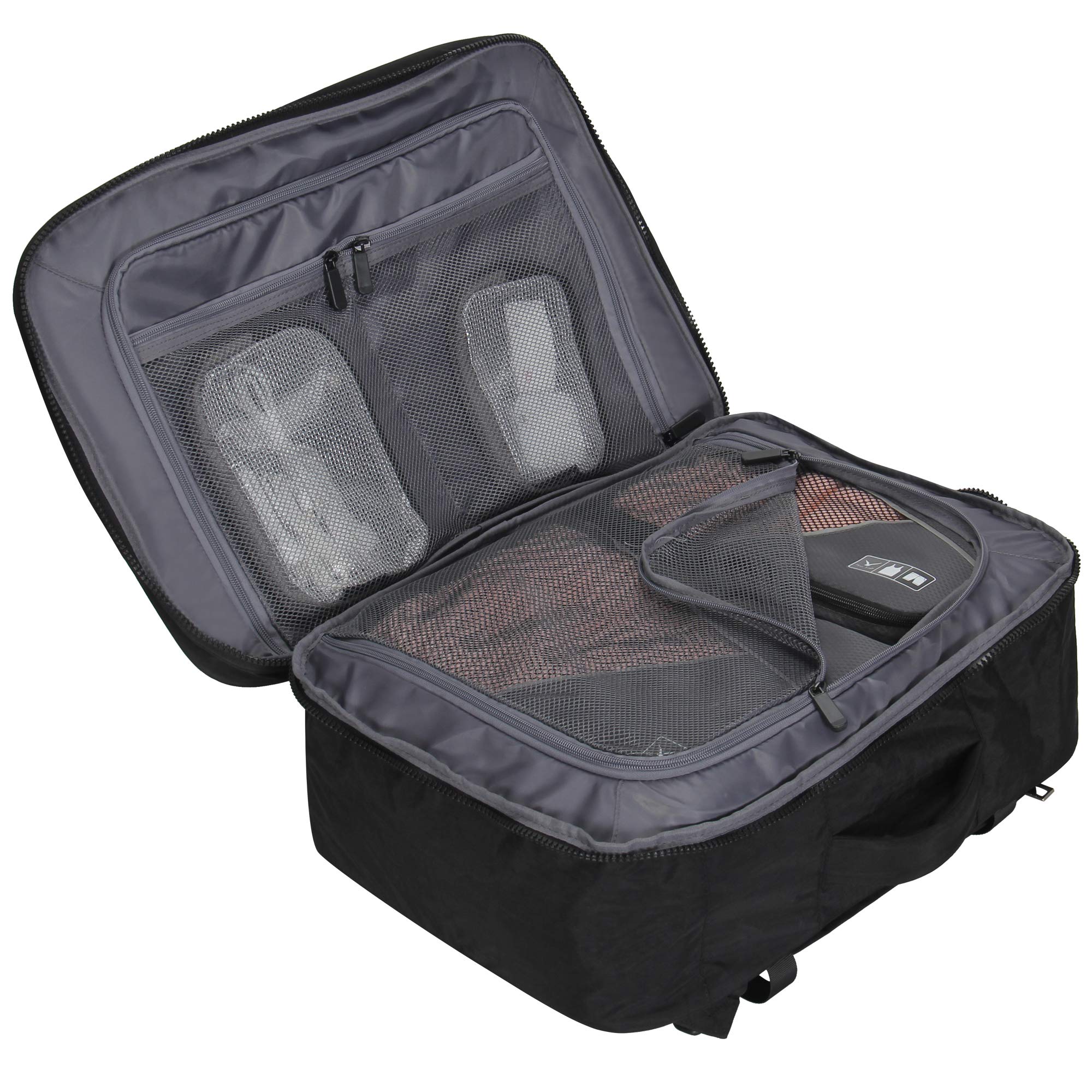 Voyager 44L Expandable Travel Backpack x PackPal Cube Set
