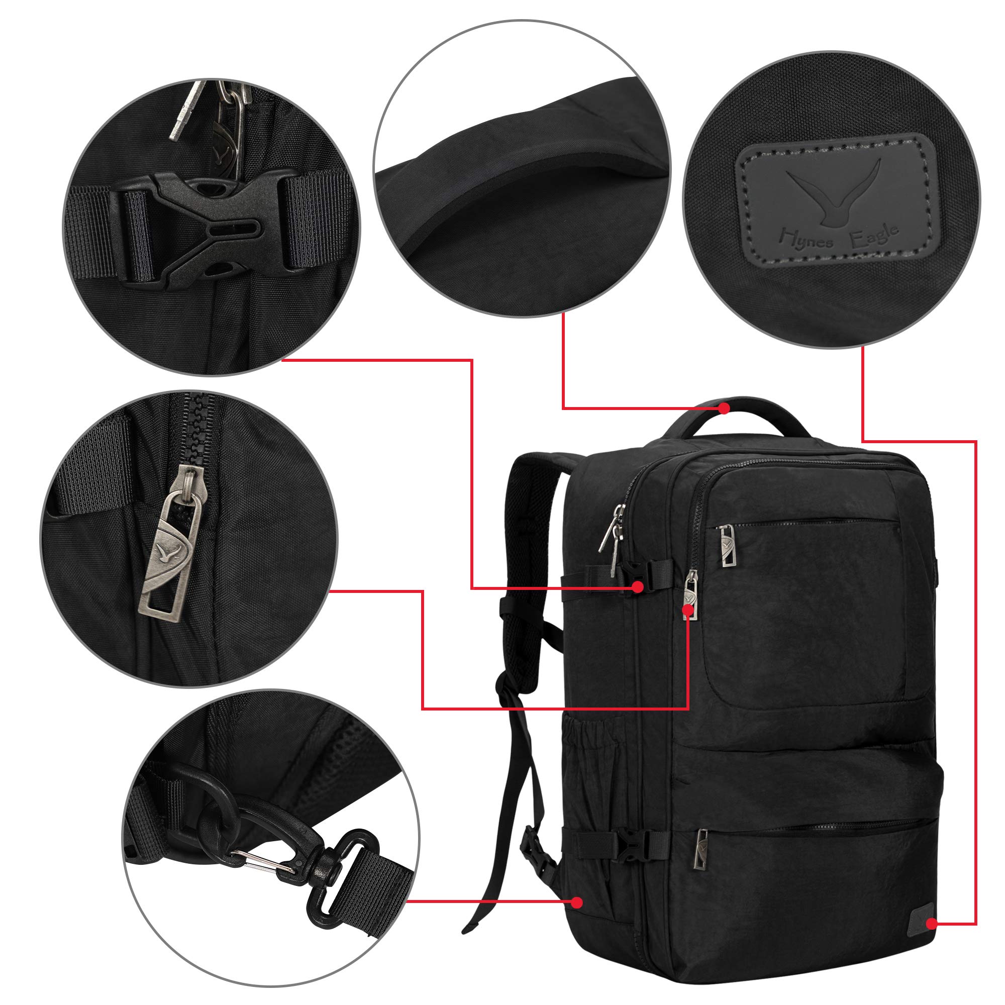 Voyager 44L Expandable Travel Backpack x PackPal Cube Set