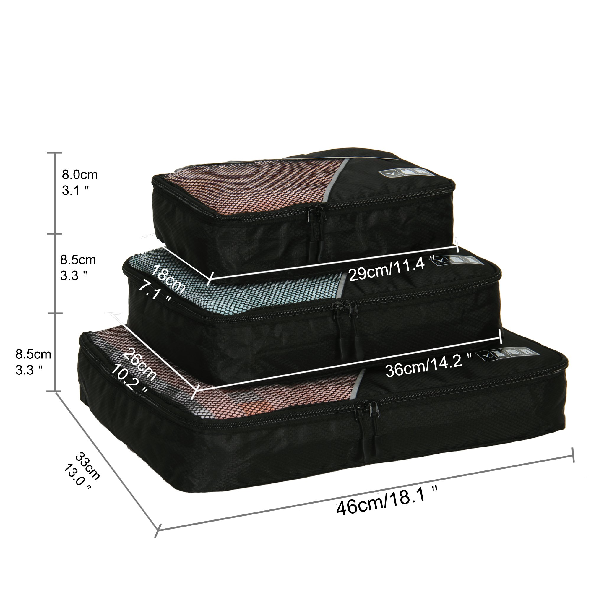 3 Piece PackPal Cube Set