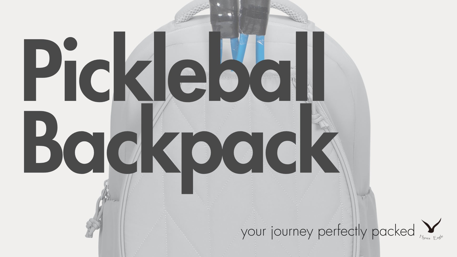 Hynes Eagle Pickleball Backpack – Lightweight Paddle Sports Bag with Ball Pocket, Fence Hook & Water-Resistant Shell