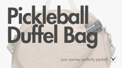 Hynes Eagle Pickleball Duffel Bag – Water-Resistant Paddle Sports Gym Bag with Laptop Sleeve, Shoe Pocket & Court Hooks